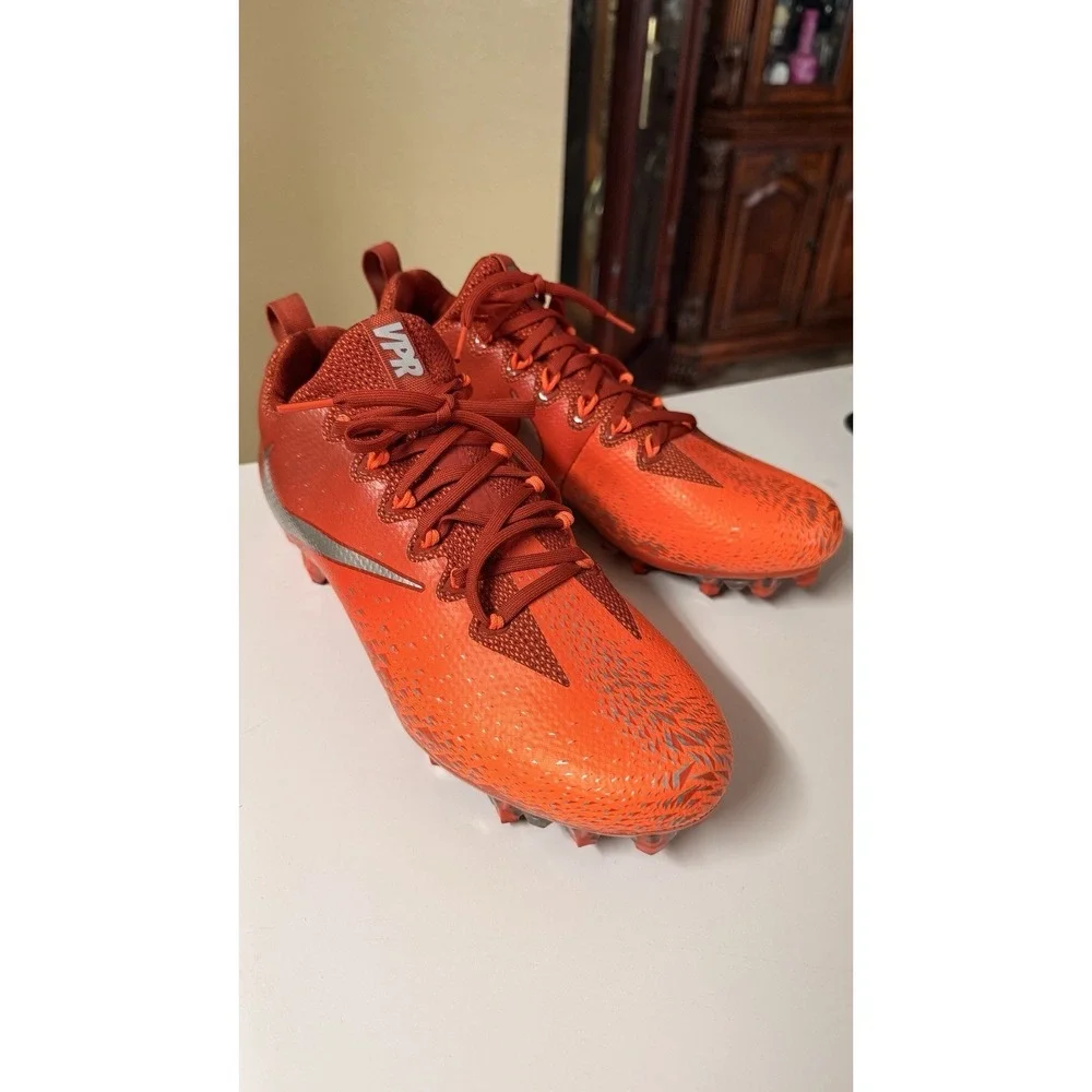 Nike Vapor Untouchable Pro VPR Football Cleats‎ Orange Mens 9.5 833385-606